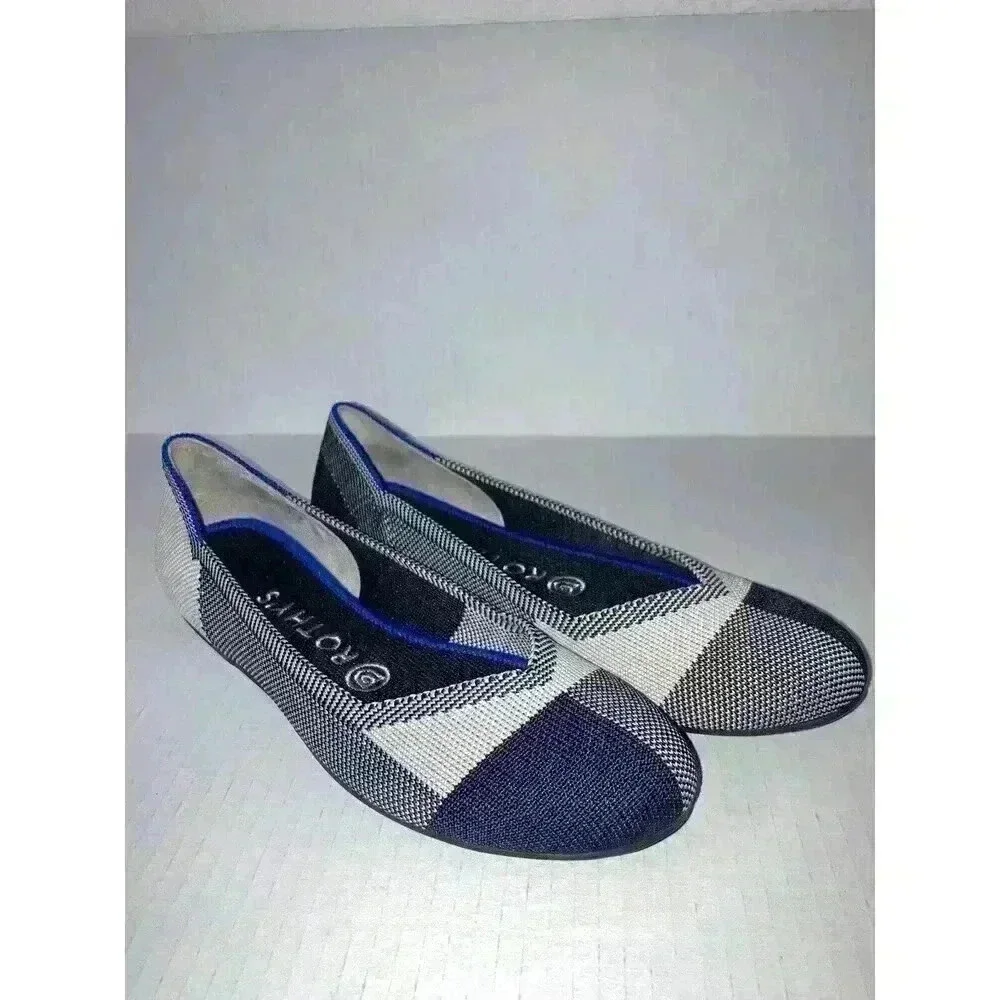 NEW Rothy's Captoe Black Flats New